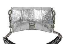 画像をギャラリービューアに読み込む, BALENCIAGA バレンシアガ ショルダーバッグ Downtown XS ダウンタウン 689121 チェーンショルダー シルバー 美品 中古 59854