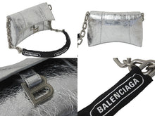 画像をギャラリービューアに読み込む, BALENCIAGA バレンシアガ ショルダーバッグ Downtown XS ダウンタウン 689121 チェーンショルダー シルバー 美品 中古 59854