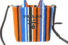 Load image into Gallery viewer, 極美品 PRADA プラダ RICAMO BAIADERA 2WAY ハンドバッグ 1BA343 ショルダーバッグ ロゴ エンブロイダリー マルチカラー 中古 59858