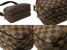 画像をギャラリービューアに読み込む, LOUIS VUITTON ルイヴィトン ショルダーバッグ リポーターPM ダミエキャンバス N45253 ブラウン 美品 中古 59862