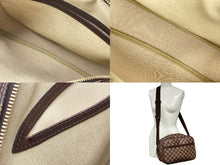 画像をギャラリービューアに読み込む, LOUIS VUITTON ルイヴィトン ショルダーバッグ リポーターPM ダミエキャンバス N45253 ブラウン 美品 中古 59862