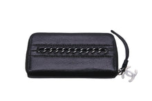 画像をギャラリービューアに読み込む, 極美品 CHANEL シャネル カードケース ココマーク ワイルドステッチ 10番台 レザー ブラック シルバー金具 中古 59879