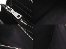Load image into Gallery viewer, PRADA プラダ 長財布 ラウンドファスナー スタッズ ブラック レザー 1M0506 シルバー金具 美品 中古 59888