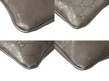 画像をギャラリービューアに読み込む, 極美品 GUCCI グッチ ショルダーバッグ ベージュ GGインプリメ 201538 シルバー金具 PVC レザー 中古 59896