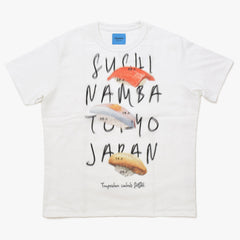 新品未使用 TRIPPY MIKIO ART トリッピーミキオアート 鮨 なんば コラボレーションTシャツ SMB-002 ホワイト SUSHI XLサイズ 中古 4a005993