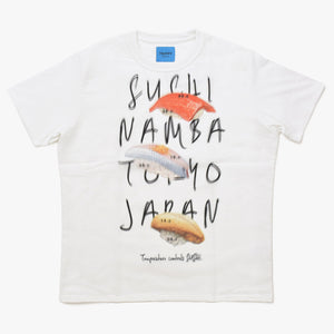 新品未使用 TRIPPY MIKIO ART トリッピーミキオアート 鮨 なんば コラボレーションTシャツ SMB-002 ホワイト SUSHI XLサイズ 中古 4a005993