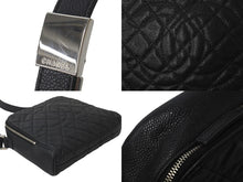 画像をギャラリービューアに読み込む, CHANEL シャネル ショルダーバッグ マトラッセ デカココマーク キャビアスキン ブラック シルバー金具 11番台 美品 中古 59934