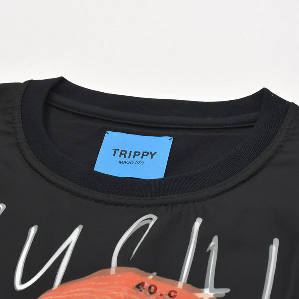 新品未使用 TRIPPY MIKIO ART トリッピーミキオアート 鮨 なんば コラボレーションTシャツ SMB-002 ブラック SUSHI XLサイズ 中古 4a005995