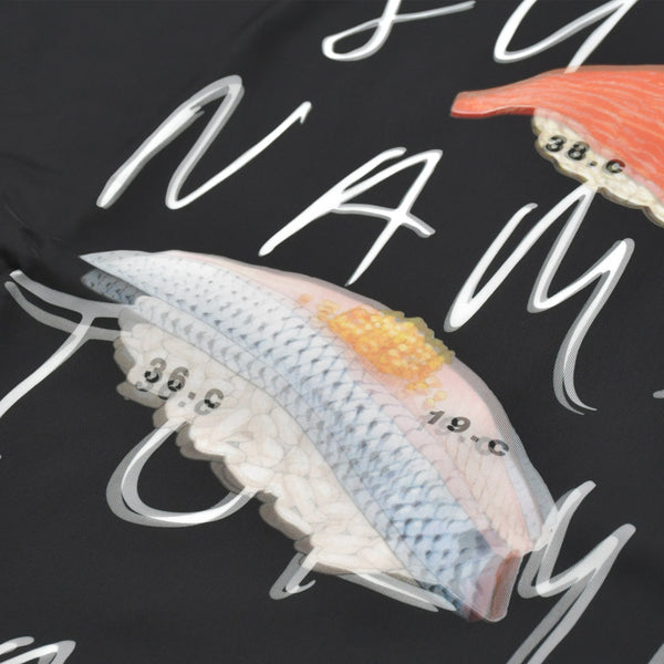 新品未使用 TRIPPY MIKIO ART トリッピーミキオアート 鮨 なんば コラボレーションTシャツ SMB-002 ブラック SUSHI XLサイズ 中古 4a005995