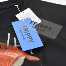 画像をギャラリービューアに読み込む, 新品未使用 TRIPPY MIKIO ART トリッピーミキオアート 鮨 なんば コラボレーションTシャツ SMB-002 ブラック SUSHI XLサイズ 中古 4a005996