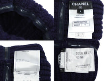 画像をギャラリービューアに読み込む, CHANEL シャネル レッグウォーマー ココマーク ウール カシミヤ ネイビー サイズS P59297K07764 美品 中古 59966