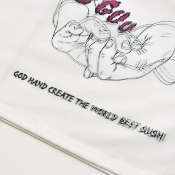 新品未使用 TRIPPY MIKIO ART トリッピーミキオアート 鮨 なんば コラボレーションTシャツ SMB-003 ホワイト GOD HAND XLサイズ 中古 4a005997