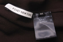画像をギャラリービューアに読み込む, FOXEY NEW YORK フォクシー ニューヨーク ニットTシャツ ブラウン サイズ40 レーヨン ポリエステル 31723 美品 中古 59984