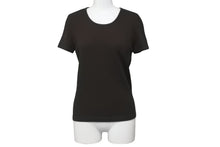 画像をギャラリービューアに読み込む, FOXEY NEW YORK フォクシー ニューヨーク ニットTシャツ ブラウン サイズ40 レーヨン ポリエステル 31723 美品 中古 59984