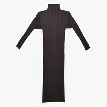 Load the image into the gallery viewer. 極美品 PLEATS PLEASE ISSEY MIYAKE プリーツプリーズ イッセイミヤケ ワンピース プリーツ加工 サイズ3 ポリエステル ブラウン 中古 4a006002