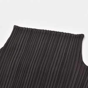 極美品 PLEATS PLEASE ISSEY MIYAKE プリーツプリーズ イッセイミヤケ ワンピース プリーツ加工 サイズ3 ポリエステル ブラウン 中古 4a006002