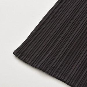 極美品 PLEATS PLEASE ISSEY MIYAKE プリーツプリーズ イッセイミヤケ ワンピース プリーツ加工 サイズ3 ポリエステル ブラウン 中古 4a006002