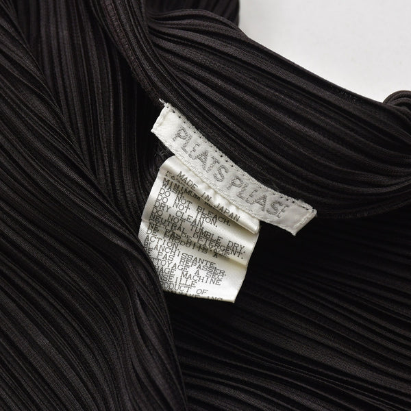極美品 PLEATS PLEASE ISSEY MIYAKE プリーツプリーズ イッセイミヤケ ワンピース プリーツ加工 サイズ3 ポリエステル ブラウン 中古 4a006002