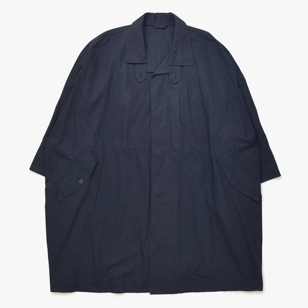 極美品 ISSEI MIYAKE イッセイミヤケ オーバーコート コート ME33-FA017 ネイビー サイズM 中古 4a006003