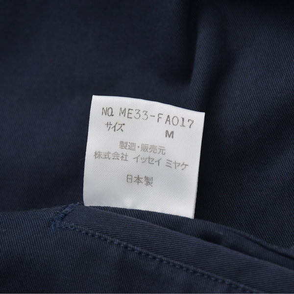 極美品 ISSEI MIYAKE イッセイミヤケ オーバーコート コート ME33-FA017 ネイビー サイズM 中古 4a006003