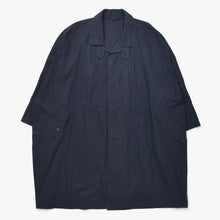 Load the image into the gallery viewer. 極美品 ISSEI MIYAKE イッセイミヤケ オーバーコート コート ME33-FA017 ネイビー サイズM 中古 4a006003