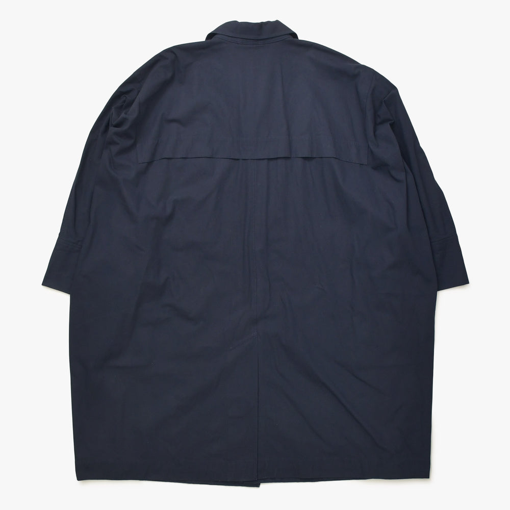 極美品 ISSEI MIYAKE イッセイミヤケ オーバーコート コート ME33-FA017 ネイビー サイズM 中古 4a006003