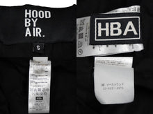 画像をギャラリービューアに読み込む, HOOD BY AIR FW16 フードバイエアー HBA メルトンジップロングコート バックロゴパーツ付き ブラック ホワイト サイズS 60036