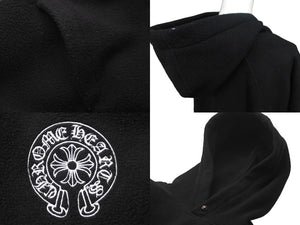 CHROME HEARTS クロムハーツ フリースパーカー GRP Y NOT U DETENTION SWEATSHIRT ブラック サイズL 良品 中古 60055