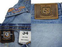 画像をギャラリービューアに読み込む, DEF JAM UNIVERSITY デフジャム ユニバーシティ デニム ショートパンツ ショーツ コットン ブルー サイズ34 美品 中古 60057