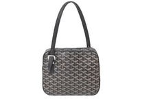 画像をギャラリービューアに読み込む, GOYARD ゴヤール ヨナGM ショルダーバッグ ブラック レザー コーティングキャンバス 良品 中古 60072