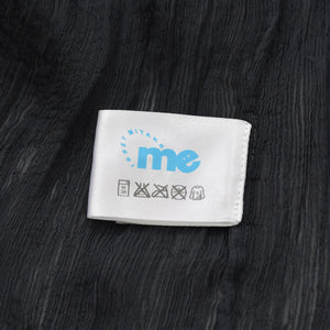 極美品 me ISSEI MIYAKE ミーイッセイミヤケ ポンチョ トップス プリーツ加工 MI43FK322 ブラック ポリエステル 中古 4a006008