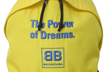 画像をギャラリービューアに読み込む, BALENCIAGA バレンシアガ リュック デイパック 503221 The Power of Dreams. BBロゴ ナイロン イエロー 美品 中古 60091