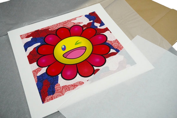 New and unused Takashi Murakami Murakami.Flower #4441 Limited Edition of 100: Warhol Camouflage Painting 60097