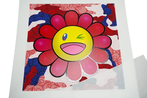 New and unused Takashi Murakami Murakami.Flower #4441 Limited Edition of 100: Warhol Camouflage Painting 60097