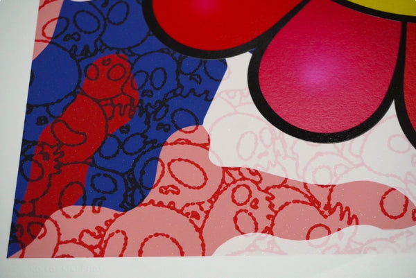 New and unused Takashi Murakami Murakami.Flower #4441 Limited Edition of 100: Warhol Camouflage Painting 60097