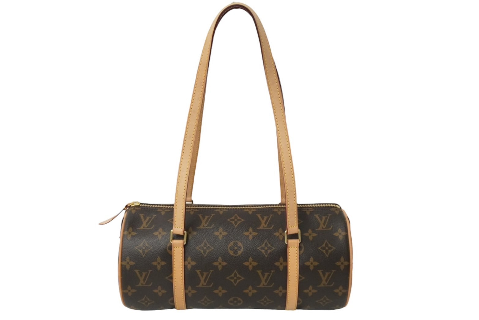 新品同様 LOUIS VUITTON ルイヴィトン モノグラム パピヨン30 ハンドバッグ ブラウン 新型 M40711 ロゴ ワンショルダー 中古  60107 – Casanova Vintage