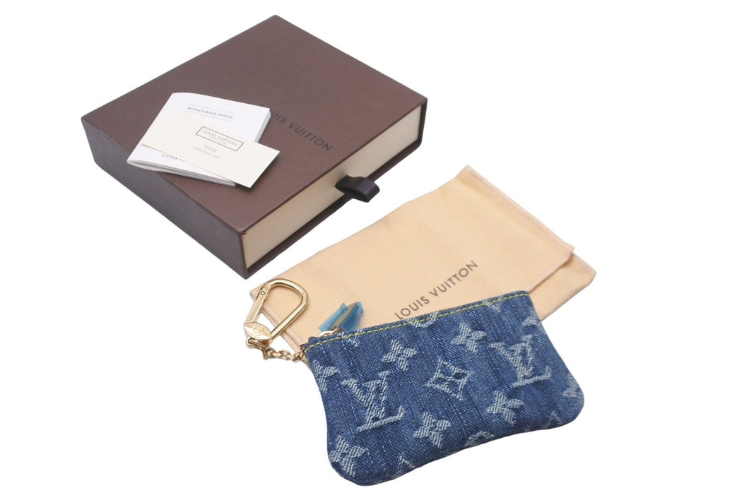 未使用 LOUIS VUITTON ルイヴィトン モノグラム デニム ポシェットクレ コインケース M95343 ブルー 小銭入れ 財布 中古  60124 – Casanova Vintage