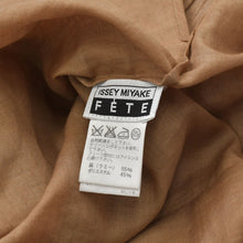 将图片加载到图库查看器中。 極美品 ISSEI MIYAKE イッセイミヤケ FETE リネンワンピース 麻 ワンピース ブラウン ベージュ 中古 4a006014