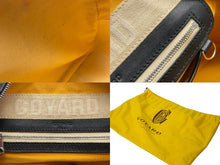 画像をギャラリービューアに読み込む, GOYARD ゴヤール ハンドバッグ サンジャンヌPM ブラック 廃盤 ゴヤールディンキャンバス レザー シルバー金具 良品 中古 60141