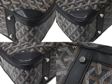 画像をギャラリービューアに読み込む, GOYARD ゴヤール ハンドバッグ サンジャンヌPM ブラック 廃盤 ゴヤールディンキャンバス レザー シルバー金具 良品 中古 60141