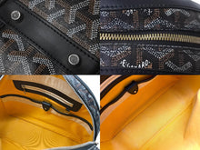 画像をギャラリービューアに読み込む, GOYARD ゴヤール ハンドバッグ サンジャンヌPM ブラック 廃盤 ゴヤールディンキャンバス レザー シルバー金具 良品 中古 60141