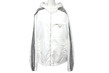 画像をギャラリービューアに読み込む, 極美品 PRADA × Adiddas プラダ × アディダス 21AW ナイロンジャケット RE-Nylon SGB964 ホワイト サイズ50 中古 60154