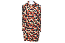 Load image into Gallery viewer, 極美品 PRADA プラダ コート カモフラージュ P6546 1B1F レッド ネイビー ベージュ ウール サイズ42 中古 60158