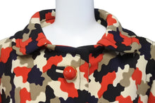 Load image into Gallery viewer, 極美品 PRADA プラダ コート カモフラージュ P6546 1B1F レッド ネイビー ベージュ ウール サイズ42 中古 60158