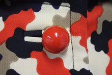 Load image into Gallery viewer, 極美品 PRADA プラダ コート カモフラージュ P6546 1B1F レッド ネイビー ベージュ ウール サイズ42 中古 60158