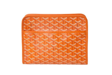 画像をギャラリービューアに読み込む, 極美品 GOYARD ゴヤール クラッチバッグ ジュバンス MM ポーチ オレンジ ゴヤールディンキャンバス シルバー金具 中古 60170