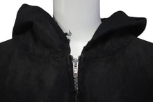 画像をギャラリービューアに読み込む, 新品同様 BALENCIAGA バレンシアガ キャンペーンロゴダメージ加工ジップアップフーディー サイズL ブラック 720424TNVK5 中古 60186