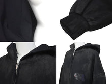 画像をギャラリービューアに読み込む, 新品同様 BALENCIAGA バレンシアガ キャンペーンロゴダメージ加工ジップアップフーディー サイズL ブラック 720424TNVK5 中古 60186