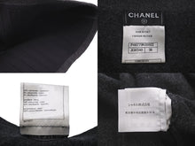 画像をギャラリービューアに読み込む, 極美品 CHANEL シャネル ボーイシャネル ニット ワンピース グレー P46779K05922 カシミヤ ココマーク ロゴ サイズ36 中古 60196