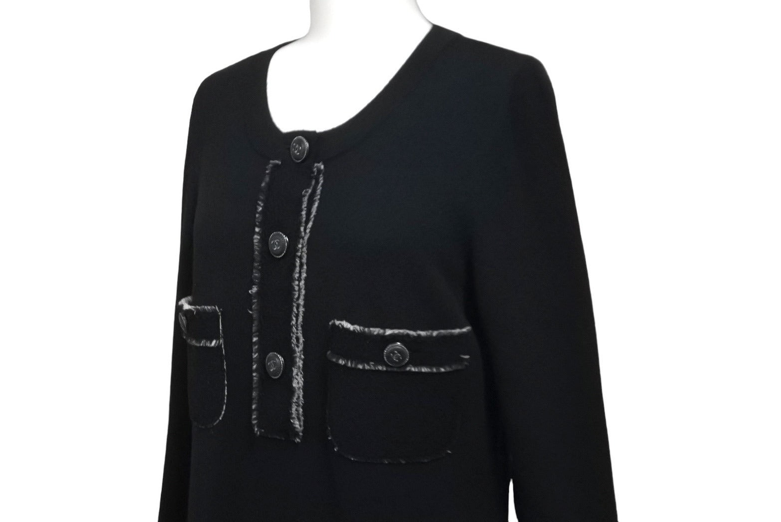 CHANEL シャネル ワンピース ニット ココマーク ココボタン ブラック